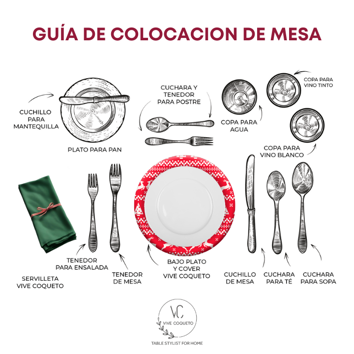 Funda Para Plato Base De Navidad  | Estilo Escocés Color Vino