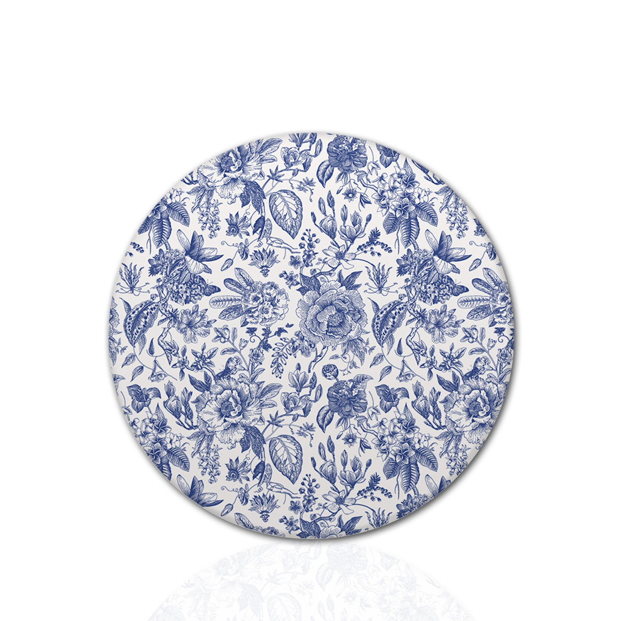 Funda para Plato Base I Flores Azules